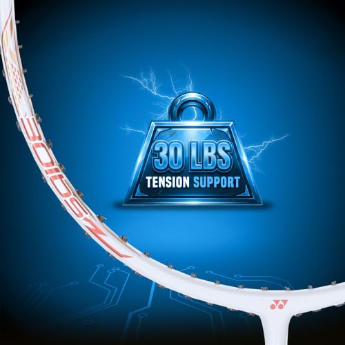 Image of Yonex Graphite Strung Badminton Racquet Astrox Lite 37i (G4, 77 Grams, 30 lbs Tension, Off White)