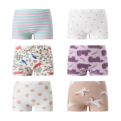 Image of Barara King Little Girls Soft 100% Cotton Underwear Toddler Panties Big Kids Undies