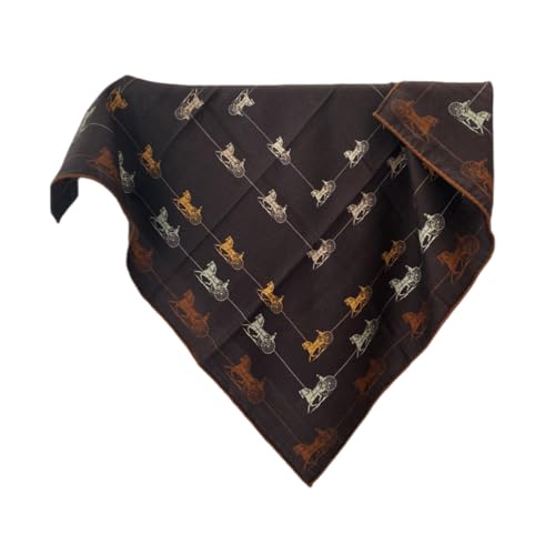 Women's Square Silk and Wool Scarf, 26 inches, Double Sides printed,Gift Packed