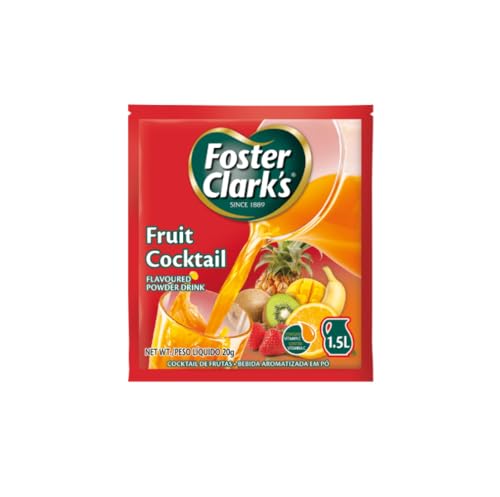 Image of Foster Clark Fruit Cocktail Flavored Powder Drink 20g Packet - Makes 1.5L (1 x 20g) | Imported Drink Mixes | Rich Beverage Mix for Instant Refreshment