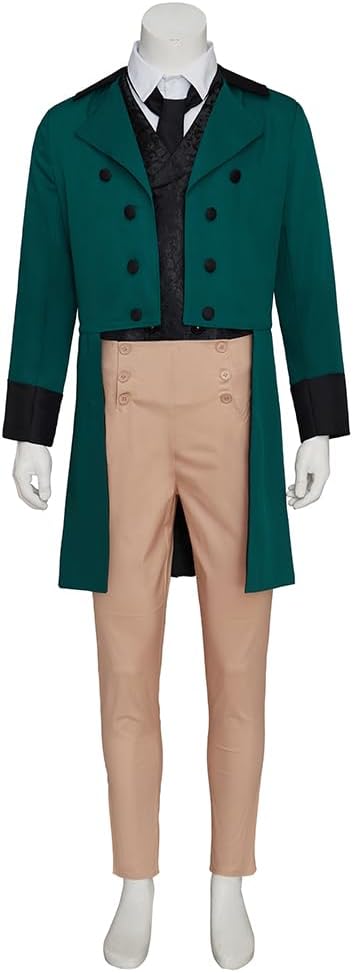 Fortunehouse Men's Victorian Fancy Outfit 18th Century Regency Tailcoat Vest Costume - Image 2