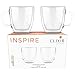 Elixir 16 oz Large Double Wall Coffee Mug Set of 2 - Double Wall Glass Coffee Cup - Large Mug - Insulated Glass Mugs with Handle for Hot Drinks Tea