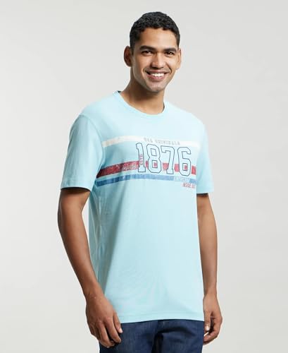 Image of Jockey US81 Men Super Combed Cotton Rich Graphic Printed Round Neck Half Sleeve T-Shirt