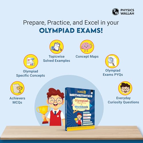 Image of PW Olympiad Books for Class 6 2026-27 - Mathematics Workbook | IMO Olympiad Prep Book | Chapterwise MCQs, PYQs, Concept Maps & Worksheets for After School Practice