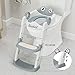 GarveeLife Potty Training Seat with Step for Toddlers, Anti-Slip Safe Pads, Adjustable Height, Ladder Stool