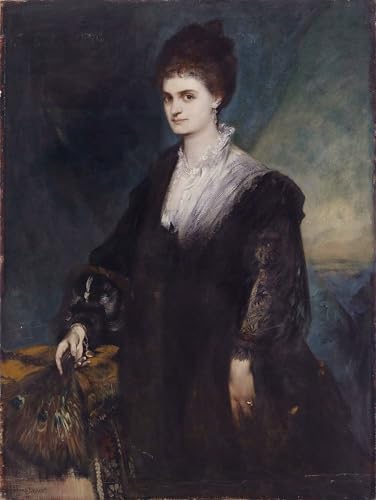 Peintures Marie Kalergi par Hans Makart Affiche Toile Bureau 60x90