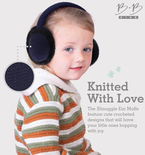 Image of Brook + Bay Kids Ear Muffs - Winter Animal Earmuffs - Cozy Ear Warmers