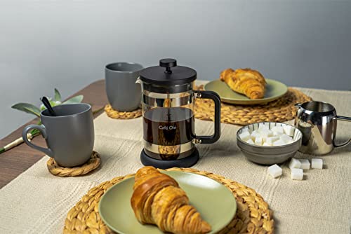 Café Olé Moderno Cafetière, French Press coffee maker, stainless steel mesh filter - Image 4