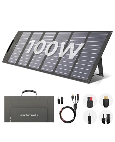 Egretech Panneau Solaire Portable 100W pour Centrale ÉLectrique, Kit de