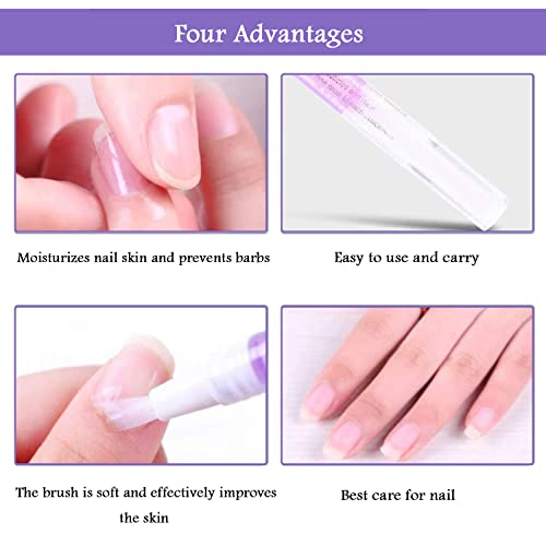 Lynnelee 8Pcs Cuticle Oil Pen For Nail Care, Nail Oil Manicure Repair, 8 Kinds Of Smell Cuticle Revitalizer Oil Pen, Nails Repair Serum Strengthener Cream Nourishment Polish For Nails #TOP4