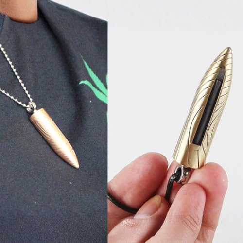 Image of Smoke King Waterproof Gold Bullet Fire Starter Keychain Lighter. Survival Fire Starter (Fuel Not Included)