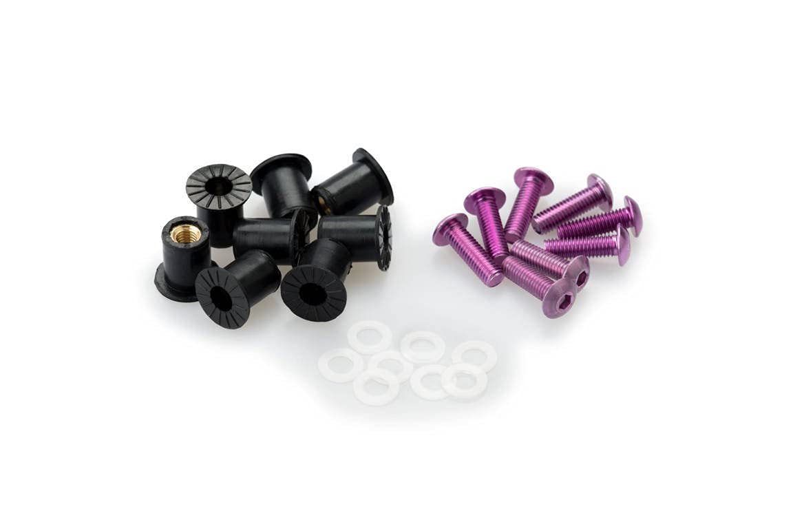 Puig 0957L Kit Fasteners, Purple