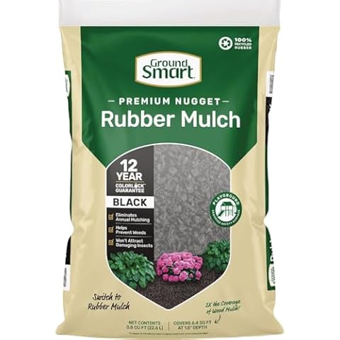 NuScape Black Rubber Nuggets 0.8 cu. ft. - Total Qty: 1 Cover
