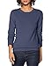 Amazon Essentials Maglione A Girocollo in 100% Cotone (Disponibile in Taglie Forti) Donna, Blu Marino, L