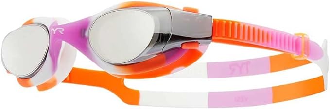 TYR Vesi Tie Dye Mirrored Youth Fit, Silver Purple Orange, NA