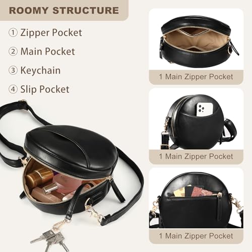 Circle Crossbody Bag, Round Cross Body Purse3
