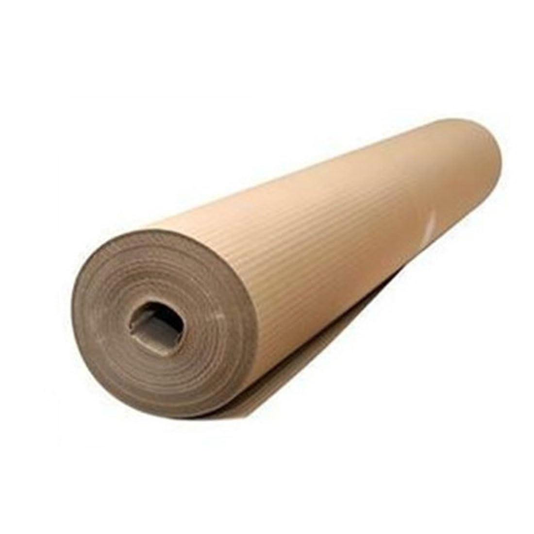 1 rollo de cartón ondulado de 1 x 45 metros, color habana, protección de suelos, pintura, suelos, trabajos de renovación, fabricado en Italia