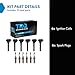 TRQ Ignition Coil & Spark Plug Kit Iridium 12 Piece Compatible with 2020-2021 Ford Explorer Police Interceptor Utility Lincoln Aviator with V6 3.0L Edge Nautilus Only for 2.7L
