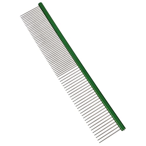 Toddmomy Pet Comb Hair Comb Dog Accessories Dog Supplies Cat Supply Cat Accessory Green Stainless Steel