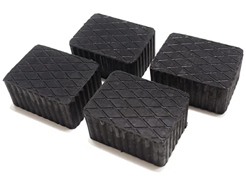 Gummiauflage 160x120x80mm - KIT mit 4 gummiklotz für Kfz Hebebühnen. Abmessungen des Gummiklotzes