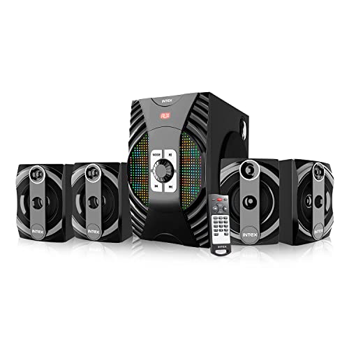 Intex Dazzle FMUB 4.1 Multimedia Bluetooth Speaker USB PLAYABILITY Powerful Audio Effect (Black) (B09QKSCHF5) Amazon Price History, Amazon Price Tracker