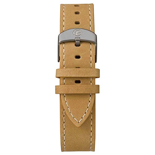 Timex Reloj Cronógrafo para Hombre de Cuarzo con Correa en Cuero, Marrón/Verde TW4B04400