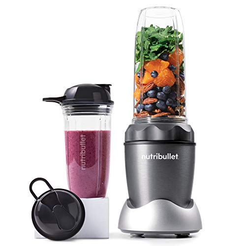 NutriBullet NB50100C Pro 1000 Single Serve Blender (1000W) 7-Piece Set, Dark Gray/Light Gray Skirt #1