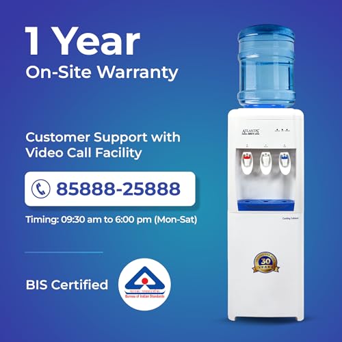 Image of ATLANTIS Sky | Hot, Normal & Cold Water Dispenser | 18L Cooling Cabinet | Corrosion-Resistant | Modern Design | Suitable for Offices, Showrooms, & Homes