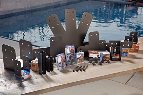 Simpson Strong-Tie SDWS22512DBBRC12 Tornillos de Madera Estructurales Outdoor Accents, 0.220 pulg x 5-1/2 pulg, Recubrimiento de Doble Barrera, Cabeza Baja, Punta Sierra, Negro (Paquete de 12) miniatura 4