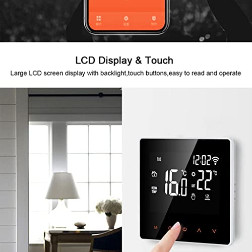 Thermostat connecté Tuya avec régulation précise de température eau et gaz par télécommande - 5
