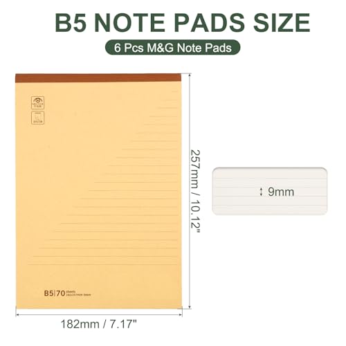 Bloc-notes ligné de bureau M&G format B5 pour organiser vos réunions et projets