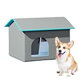 Dog Cooling Shelter - Animal Cooling House, Cat Ac Cabin | Indoor Outdoor Air Conditioner Puppy Cave with 8 Ice Bags, Insulated Heated Animals Houses for Hot Cold Weather Balcony Living Room