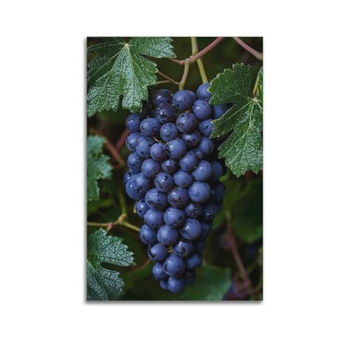 Grappe de raisin décoration murale pour transformer un mur blanc vide