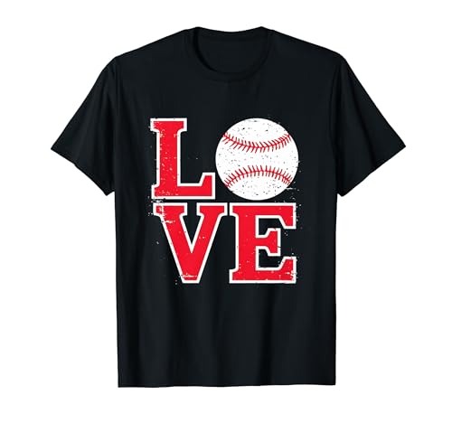 Baseball Love Sport Fan Baseball Player Grunge Vintage Tee Maglietta
