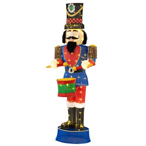 FANTASK 185 cm Weihnachten Nussknacker Figur, Weihnachtsdeko aussen...