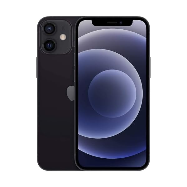 Apple iPhone 12 Mini, 64GB, Black – Unlocked (Renewed)