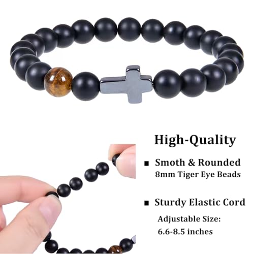 Baptism Gifts Cross Bracelet for Girl, First Communion Confirmation Bless Gifts for Teenage Girls Boys, Kindergarten Preschool Graduation Christening Gift for Daughter Granddaughter Godchild