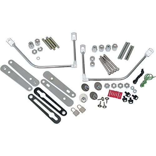 Saddlemen Complete S4 Quick-Disconnect Saddlebag Mounting Kit Compatible para Harley Davidson FXST Softail Standard 1984-2006 miniatura 1