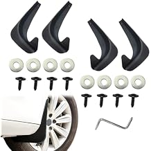 4PCS Car Mud Flaps ، Mud Guard ، Fender Guard ، Splash Guard ، Front & Rear Side Mud Guard ، Wheel & Tire Splash Guards ، Fender Against Sewage ، Mud ، Dust ، Snow, لا حفر Mudguards العالمية لمعظم السيارات