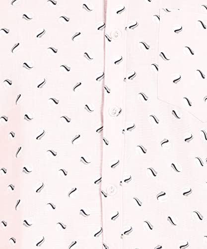 Image of Urbano Fashion Men's Cotton Full Sleeve Slim Fit Casual Printed Shirt with Mandarin Collar