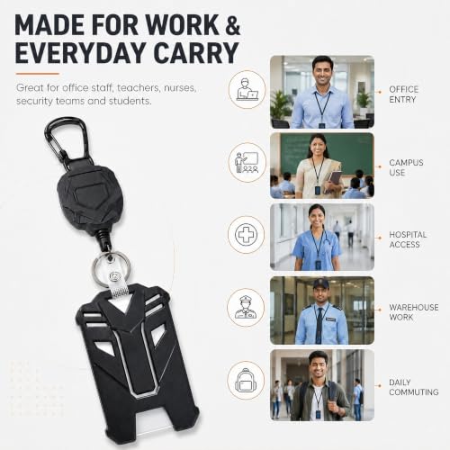 YUNZYLO Retractable ID Card Holder, 70 CM - Image 8