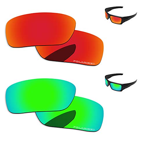 Image of Polarized Lenses Replacement for Oakley Si Ballistic Det Cord OO9253 Sunglasses Frame 2 Pairs Packed