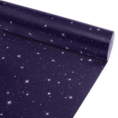 Outer Space Bulletin Board Roll Reusable Waterproof Erasable Night Sky Board Galaxy Fabric Bulletin Board Fadeless Night Sky Background Galaxy Planet Poster for Classroom Decor Wrap Craft 15.5