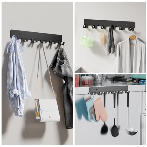 Gtk BLACK KEY HOOK-12 HOOKS Key Holder For Wall, Key Hooks thumb #5