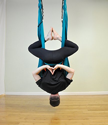 Deluxe Aerial Yoga Hammock (Yoga Swing or Sling, Aerial Yoga,