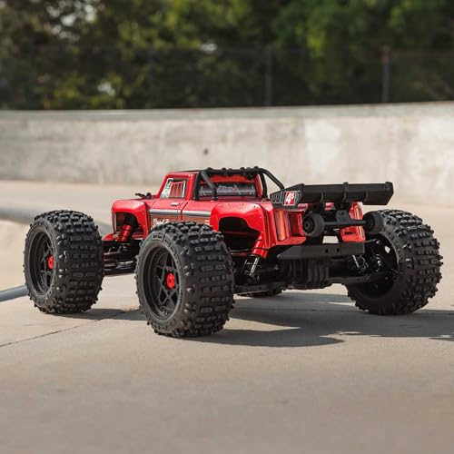 Image of ARRMA RC Truck Outcast 4X4 4S BLX 1 /10TH 4WD Stunt Truck RTR (Battery and Charger Not Included), Red, ARA4410V2T4