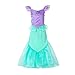 FYMNSI Disfraz De Sirena Niña Bebé Princesa Carnaval Fiesta Cosplay Ariel Vestidos Largos Impresión de Escamas de Pescado Navidad Halloween Ceremonia Cumpleaños Fotografía Chicas 5-6 Años
