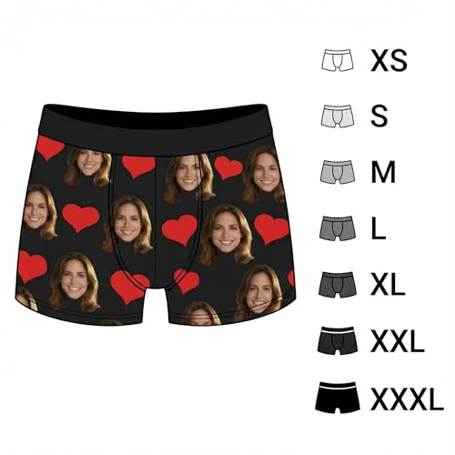 campaign:KEQHAULI Custom Product Collection-10% Campaign lD: 1F88SLQEM8D3U Product name: KEQHAULI Men's Personalized Face Boxer Briefs Custom Photo Underwear Novelty Print Cotton Gift for Husband Boyfriend Dad - image 4
