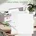 Printable Vinyl Sticker Paper - Waterproof Paper for Inkjet & Laser Printers, 100 Sheets 8.5 x 11 Inches Matte White Self-Adhesive Paper, Fast Dry for DIY Crafts, Labels and Decals