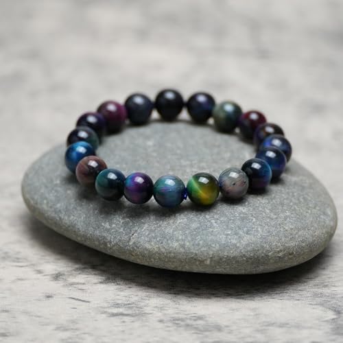 Pietersite Stone Beads Bracelet Certified Pietersite Namibia Chatoyant Bracelet,10MM2